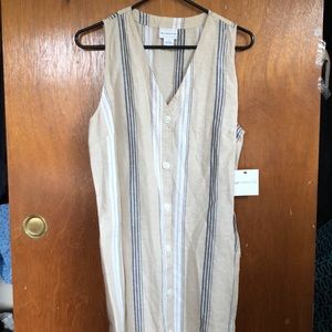 Liz Claiborne Linen Button Dress
